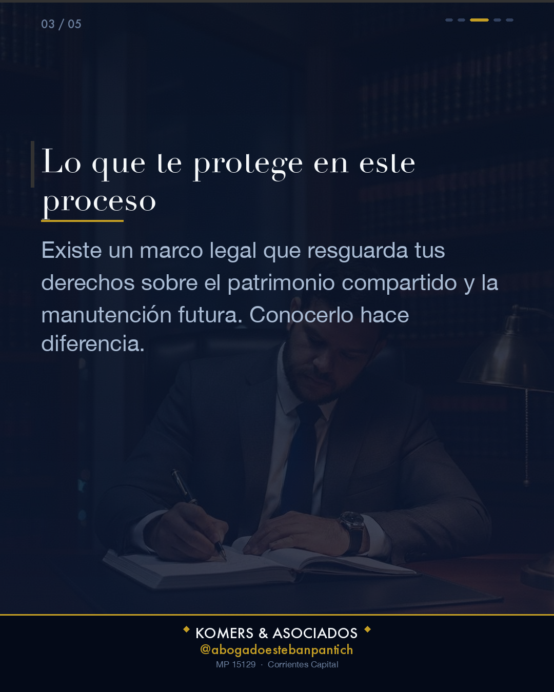 Divorcio Vincular y Liquidación de Bienes en Clorinda - slide 3