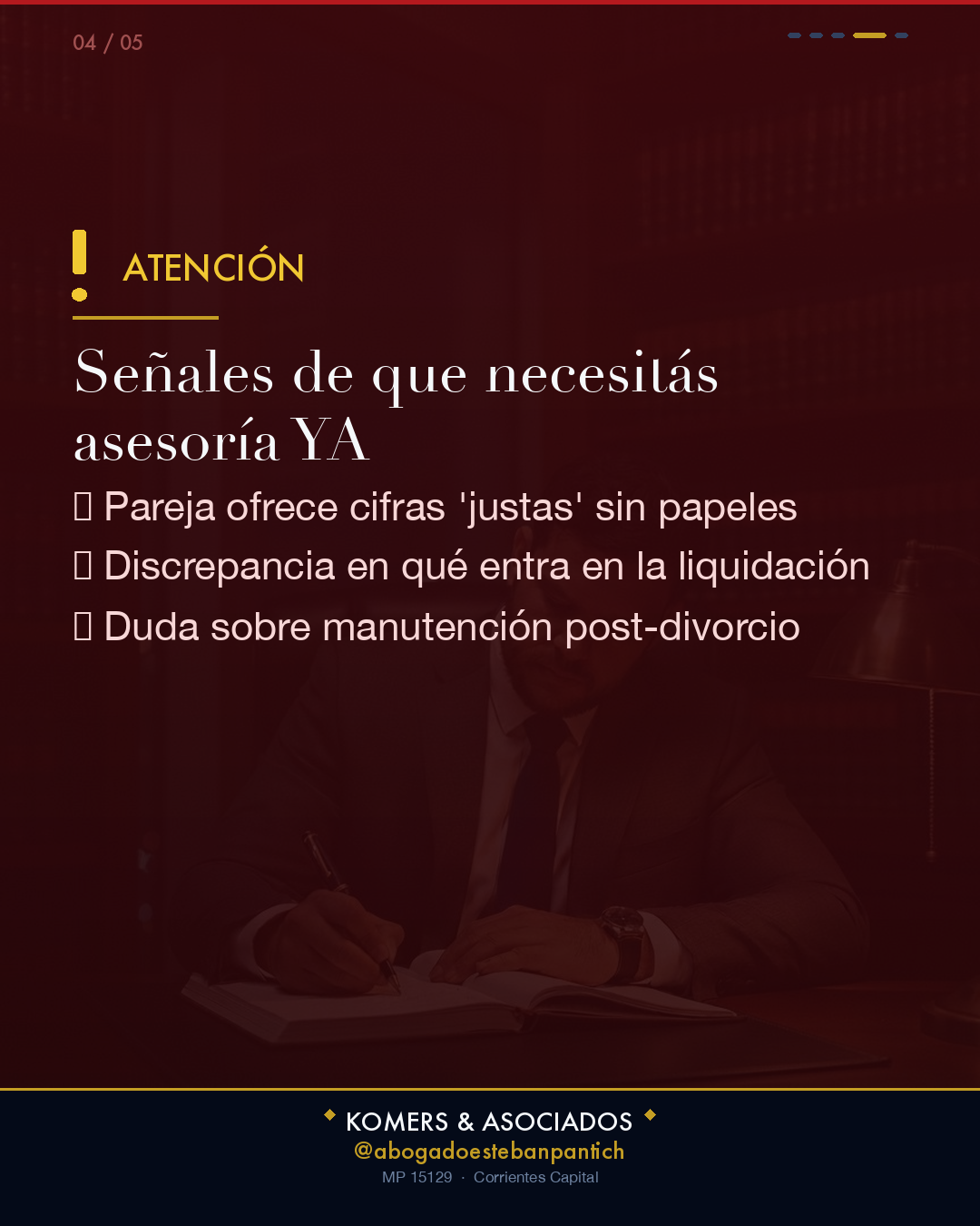 Divorcio Vincular y Liquidación de Bienes en Clorinda - slide 4