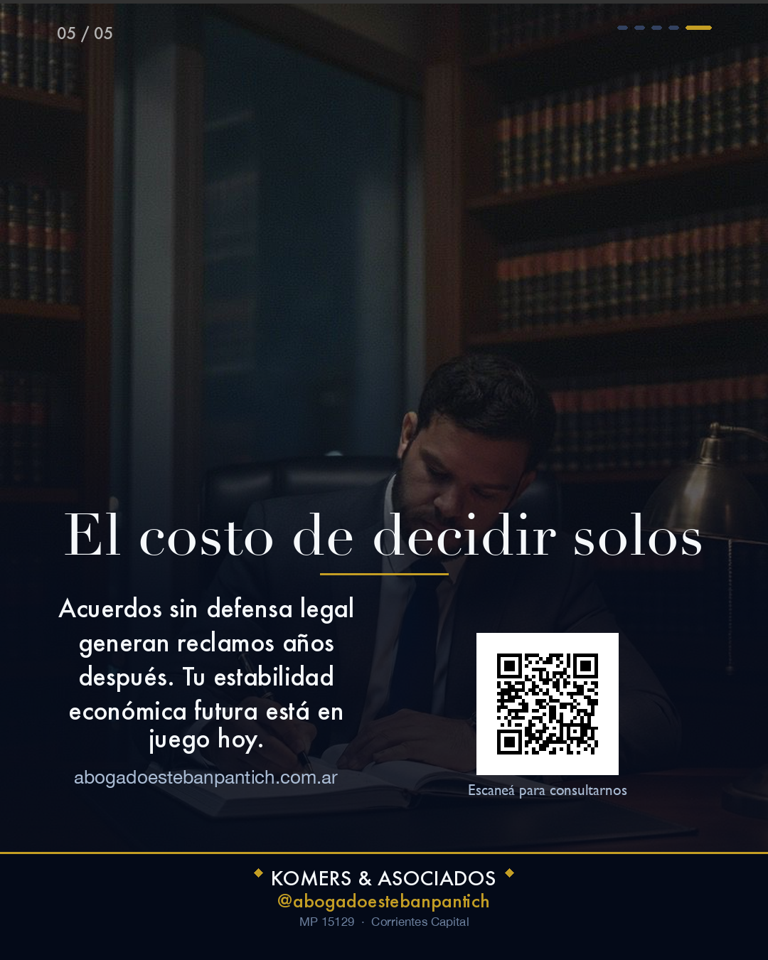 Divorcio Vincular y Liquidación de Bienes en Clorinda - slide 5