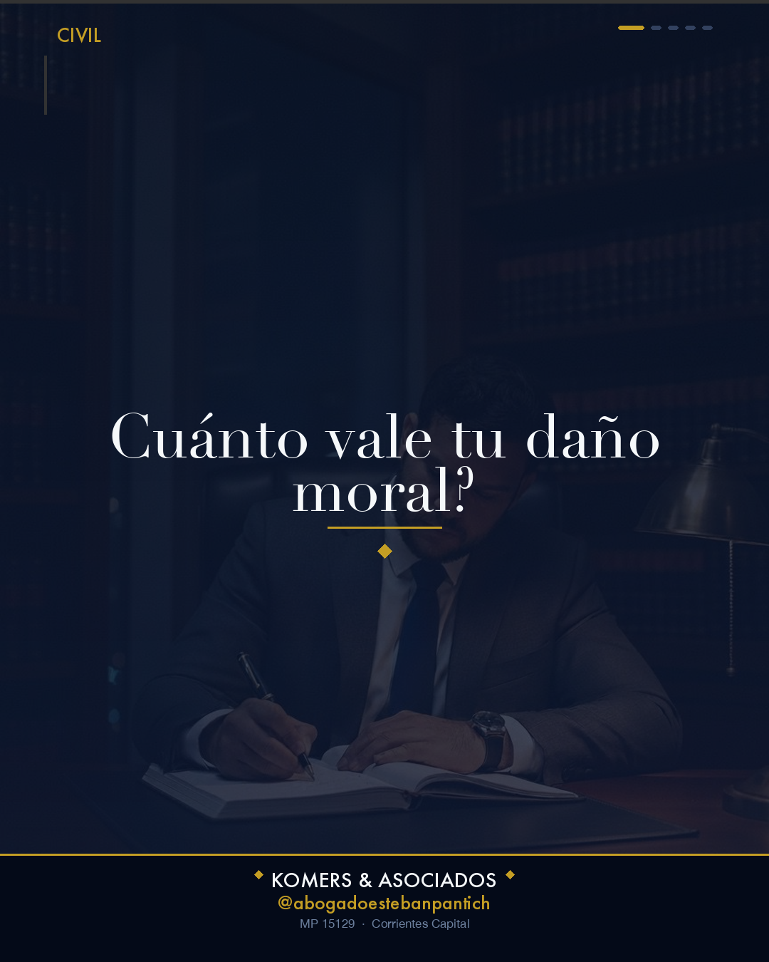Daño Moral: Cuantificación en Civil | Abogado Clorinda - slide 1