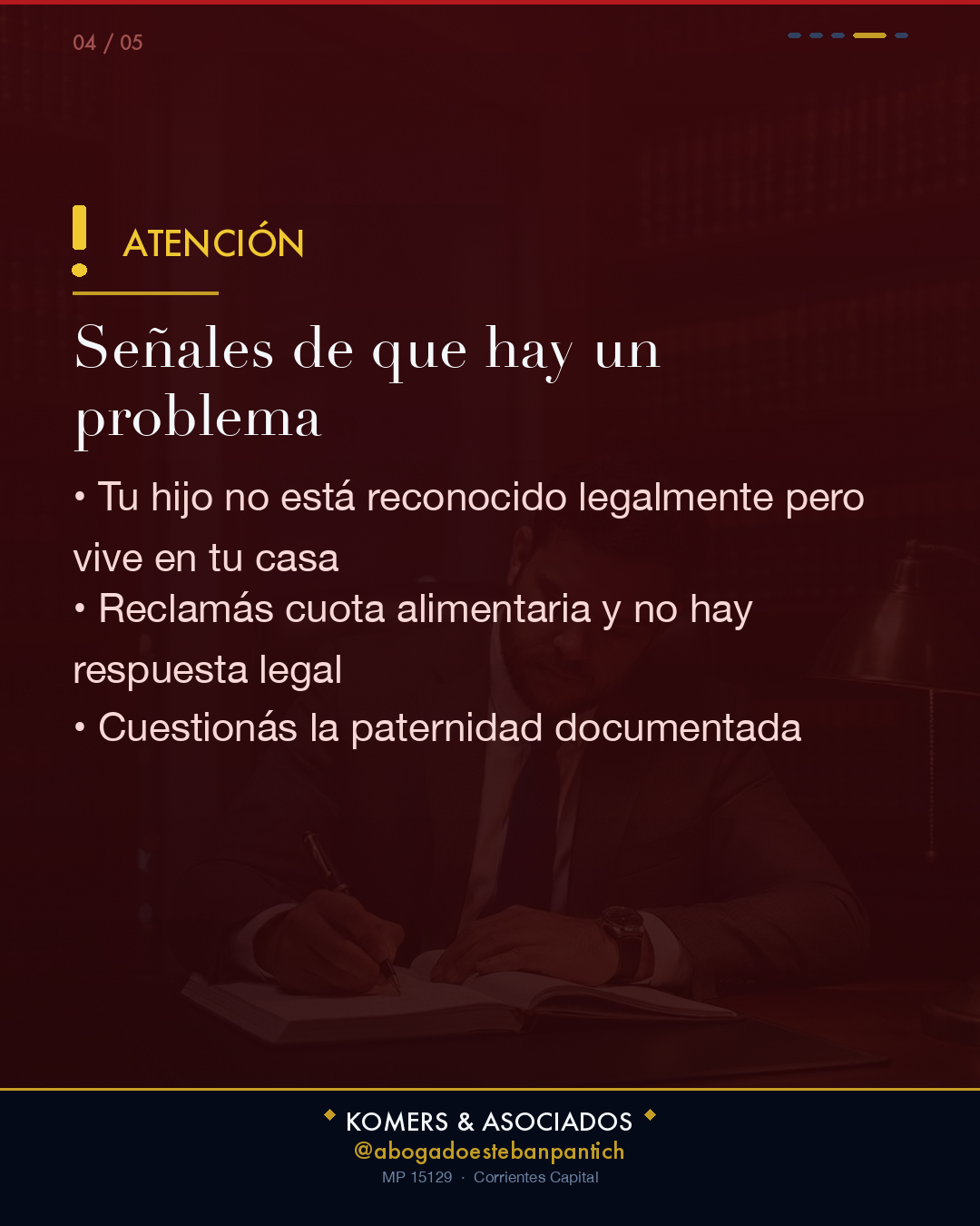 Filiación e impugnación de hijo en Corrientes - slide 4