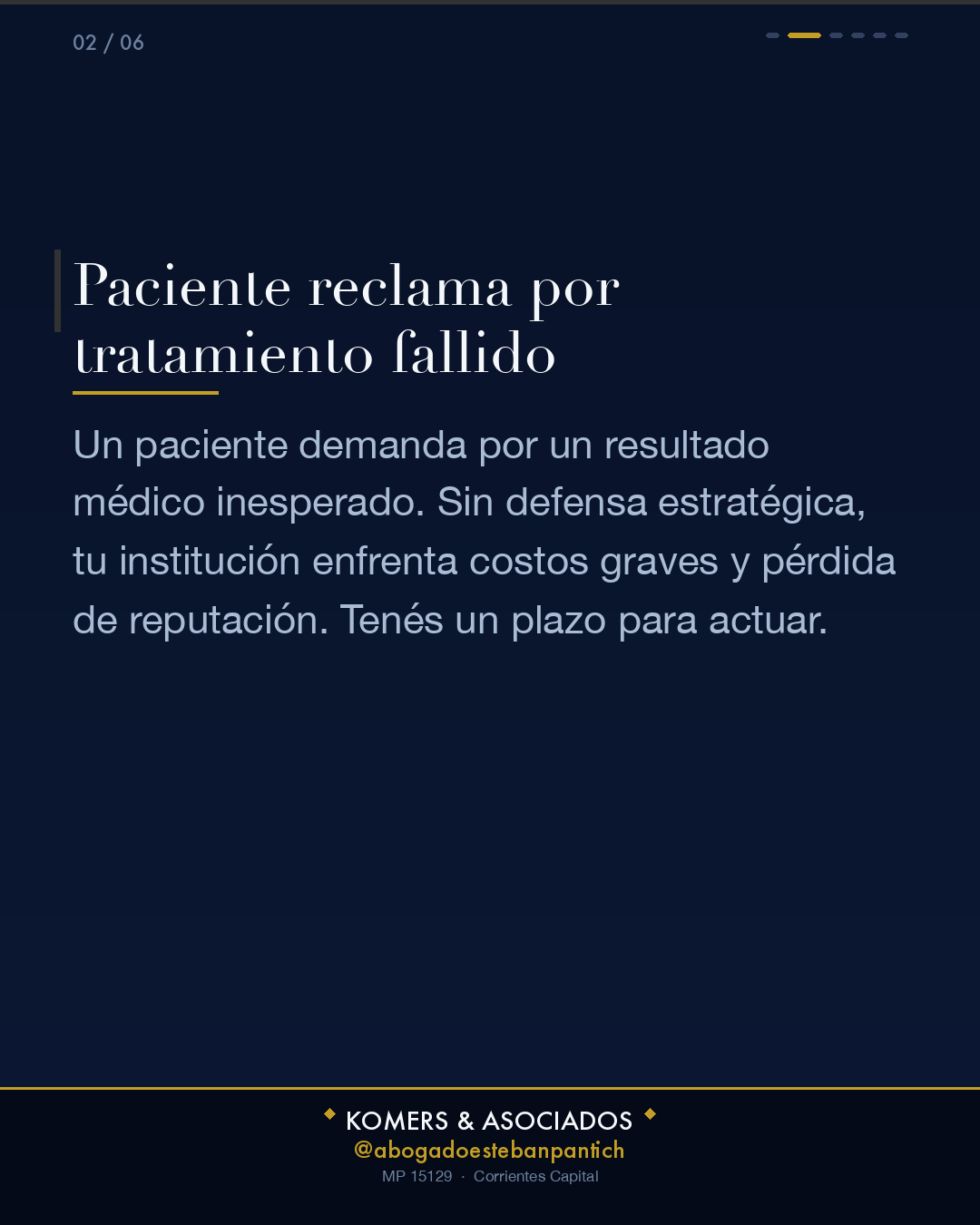 Prevención de Demandas por Mala Praxis en Clorinda - slide 2