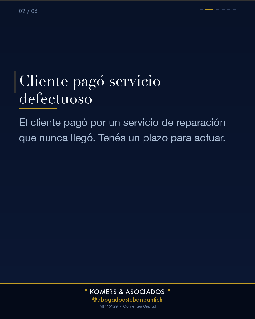 danos punitivos y responsabilidad del prestador de servicios - slide 2